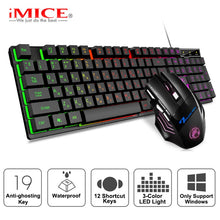 Charger l'image dans la galerie, Gaming keyboard and Mouse Wired keyboard backlight keyboard Russian Spanish Gamer kit Silent Gaming Mouse Set forPC Laptop
