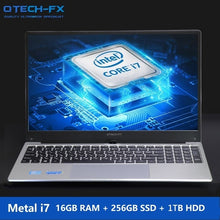 Charger l'image dans la galerie, 15.6" Gaming i7 Metal SSD 256GB HDD 1TB 16GB RAM CPU Intel Windows 10 Office School AZERTY Italian Spanish Russian Keyboard Ligh