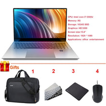 Charger l'image dans la galerie, Cheap Gaming Laotop 15.6 Inch Intel Core I7 I5 8GB 1TB SSD 128GB/256GB Windows 10 Netbooks Laptop Computer