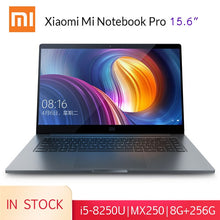 Charger l&#39;image dans la galerie, Xiaomi Mi Laptop Pro 15.6 inch Windows 10 1080P i5-8250U 8GB RAM 256GB/512GB SSD Gaming Notebook Fingerprint Backlit Keyboard
