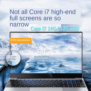 2020 New Core I7 High Laptop 15.6-Inch Metal Thin Business Office Game  Notebook  Laptops  Gaming 16G 512 SSD