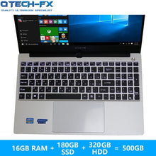 Charger l&#39;image dans la galerie, 15.6&quot; IPS Gaming i7 Metal 16GB RAM SSD+HDD 1TB Big CPU Intel Windows10 School AZERTY Italian Spanish Russian Keyboard Back lit
