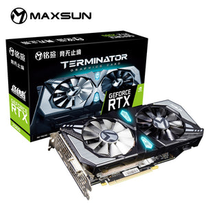 MAXSUN GeForce RTX 2060 Terminator 6GB 192-Bit GDDR6 Graphics Cards PCI Express 3.0 x16 DP HDMI DVI HDCP Ready Video Card