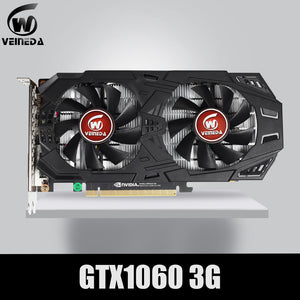 VEINEDA Graphics Card GTX 1060 3GB 192Bit GDDR5 GPU Video Card PCI-E 3.0 For nVIDIA Gefore Series Games Stronger than GTX 1050Ti