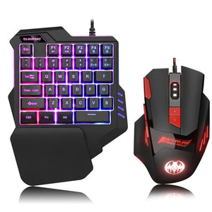 Keyboard Mouse Combos Ergonomic LED Backlight Gaming USB Wired Mouse Keyboard Set Gamer Laptop Computer Mouse For Home Gamer