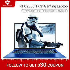 Machenike F117-FPD i7 RTX2060 Gaming laptop 2020 i7 10750H RTX2060 6G 17.3 inches 144Hz 72%NTSC laptop i7 notebook IPS computer