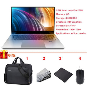 Cheap Gaming Laotop  15.6 Inch Intel Core I7 I5 8GB 1TB  SSD 128GB/256GB Windows 10 Netbooks Laptop Computer