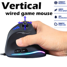 Charger l&#39;image dans la galerie, Vertical Mouse Personal Computer gamer Mice souris sans fil pour pc portable ergonomic Flash Light-emitting Professional Wired
